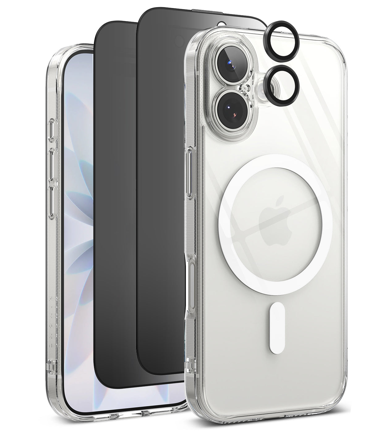 [Bundle] iPhone 17 | Fusion Magnetic - Clear magnetic phone case, screen protector, and lens covers for iPhone 17.