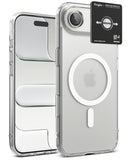 [Bundle] iPhone Air | Fusion Magnetic - Clear iPhone case with MagSafe ring and a separate camera lens protector package.