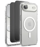 [Bundle] iPhone Air | Fusion Magnetic - Clear MagSafe phone case with a matte screen protector layered behind it.