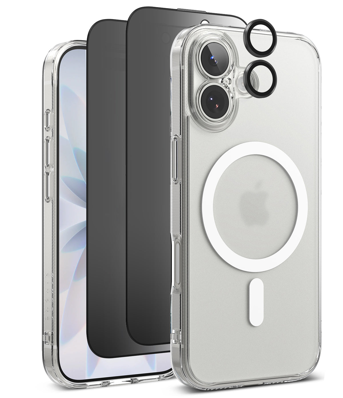 [Bundle] iPhone 17 | Fusion Magnetic - Clear magnetic phone case, screen protector, and camera lens rings for iPhone 17.