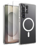 [Bundle] Galaxy S25 Ultra | Fusion Magnetic - Galaxy S25 Ultra | Fusion Magnetic - Clear magnetic phone case with screen protector for Galaxy S25 Ultra.
