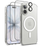 [Bundle] iPhone 17 | Fusion Magnetic - Clear magnetic phone case, screen protector, and lens covers for iPhone 17.
