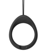 Finger Ring Strap [2 Pack] - Black oval finger ring accessory with a thin cord and embossed Ringke logo on a white background.