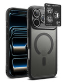 [Bundle] iPhone 17 Pro Max | Fusion Bold Magnetic Matte - iPhone 17 Pro Max | Fusion Bold Magnetic Matte - Black matte phone case with MagSafe ring and lens protector.