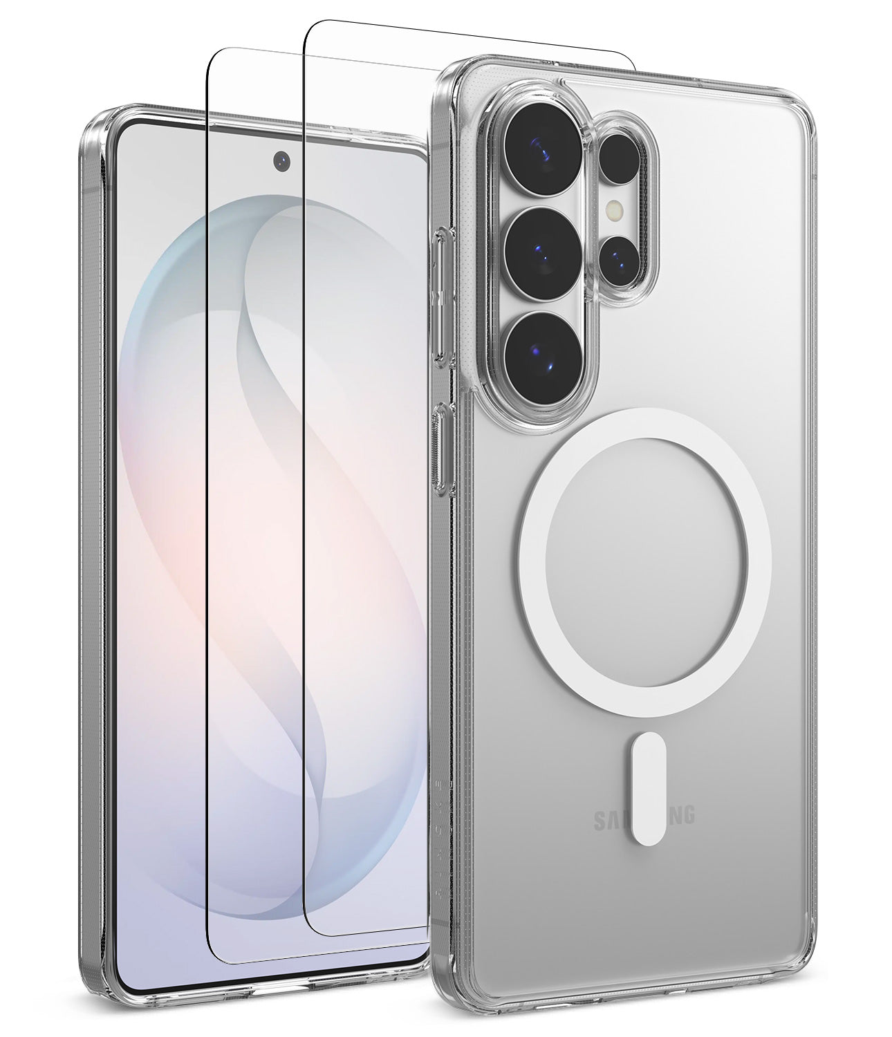 [Bundle] Galaxy S26 Ultra | Fusion Magnetic - Galaxy S26 Ultra | Fusion Magnetic - Clear magnetic phone case and screen protector for Galaxy S26 Ultra.