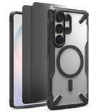 [Bundle] Galaxy S26 Ultra | Fusion-X Magnetic - Clear phone case with black magnetic ring and screen protector layers.