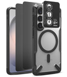 [Bundle] Galaxy S26 | Fusion-X Magnetic - Galaxy S26 | Fusion-X Magnetic - Black protective phone case with magnetic ring, camera lens cover, and screen protector.