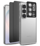 [Bundle] Galaxy S26 Ultra | Fusion - Clear phone case with a black camera lens protector applied to a Galaxy S26 Ultra.