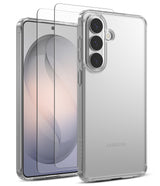 [Bundle] Galaxy S26 | Fusion - Bundle Galaxy S26 | Fusion - Clear protective phone case and screen protector for Samsung Galaxy S26 on a white background.