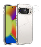 [Bundle] Google Pixel 10 Pro XL Case | Fusion - Google Pixel 10 Pro XL Case | Fusion - Clear phone case on a Pixel 10 Pro XL with two floating camera lens protectors.