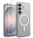 [Bundle] Galaxy S26 | Fusion Magnetic - Clear magnetic phone case with screen protector for Samsung Galaxy S26.