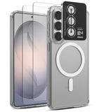 [Bundle] Galaxy S26 | Fusion Magnetic - Clear phone case with magnetic ring, camera lens protector, and screen film.