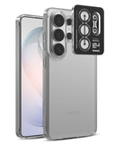 [Bundle] Galaxy S26 Ultra | Fusion - Clear phone case with a separate black camera lens protector frame on a white background.