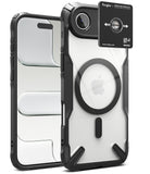 [Bundle] iPhone Air | Fusion-X Magnetic - Clear iPhone case with black magnetic ring and camera lens protector.