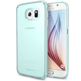 Galaxy S6 Case | Slim - Translucent mint green slim phone case shown from the back and front on a white background.