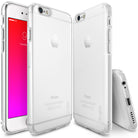 iPhone 6s Case | Slim Frost - White - Three views of a translucent white iPhone 6s case showing front, back, and bottom.