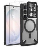 [Bundle] Galaxy S26 Ultra | Fusion-X Magnetic - Galaxy S26 Ultra | Fusion-X Magnetic - Clear phone case with magnetic ring and black camera lens protector frame.
