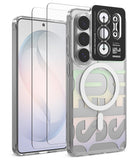 [Bundle] Galaxy S26 Ultra | Fusion Design Magnetic - Clear phone case with magnetic ring and camera lens protector.