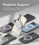 Galaxy S23 Case | Fusion Magnetic Matte - Smartphones with magnetic charging plates and cables on a gray surface.