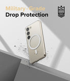 Galaxy S23 Case | Phone case with military-grade drop protection feature on a geometric background