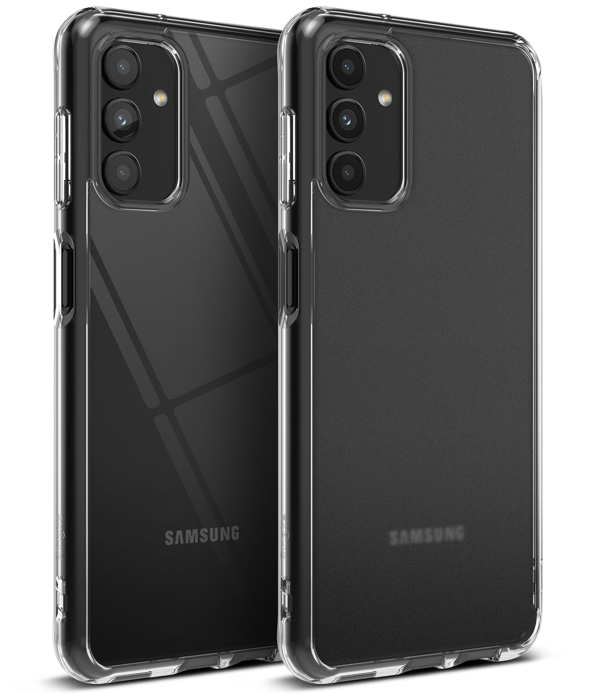 Galaxy A13 5G Case | Fusion - Two clear protective phone cases for Samsung Galaxy A13 5G shown from the back.