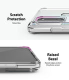 Galaxy A21s Case | Fusion - Clear phone case showing raised lips around the camera and screen for scratch protection.