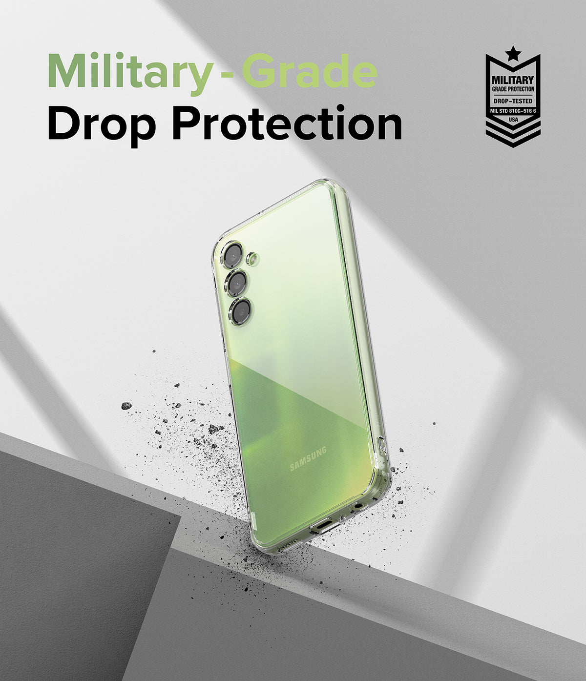 Galaxy A24 4G(LTE) Case | Fusion - Clear - Samsung Galaxy A24 in a clear case with military-grade drop protection.