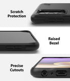 Galaxy A32 5G Case | Onyx - Close-ups showing camera protection, raised screen bezels, and precise port cutouts.