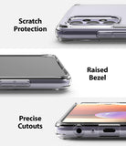 Galaxy A32 4G Case | Fusion - Close-ups showing scratch protection, raised bezels, and precise port cutouts on a clear case.