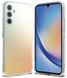 Galaxy A34 Case | Fusion - Clear protective case on a Samsung Galaxy A34 showing the back and front views.