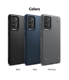 Galaxy A72 Case | Onyx - Three Galaxy A72 phone cases in black, navy, and dark gray arranged side-by-side on a white background.