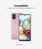 Galaxy A71 Case | Fusion-X - Pink Samsung Galaxy A71 shown from front and back to confirm compatibility.