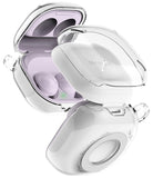 Galaxy Buds FE / 2 Pro / Buds 2 / Galaxy Buds Pro / Live Case | Slim-X - Clear protective case on lavender Galaxy Buds.