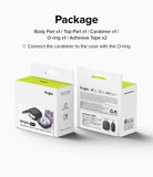 Galaxy Buds FE / 2 Pro / Buds 2 / Galaxy Buds Pro / Live Case | Onyx - Two white product boxes showing case contents.