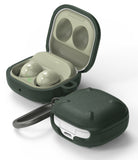 Galaxy Buds FE / 2 Pro / Buds 2 / Galaxy Buds Pro / Live Case | Onyx - Dark green protective case for Galaxy earbuds.