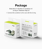 Galaxy Buds FE / 2 Pro / Buds 2 / Galaxy Buds Pro / Live Case | Onyx - Product packaging for a dark green earbud case.