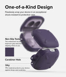 Galaxy Buds FE / 2 Pro / Buds 2 / Galaxy Buds Pro / Live Case | Onyx - Purple textured protective case with carabiner hole.