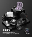 Galaxy Buds FE / 2 Pro / Buds 2 / Galaxy Buds Pro / Live Case | Slim-X - Clear and colored protective cases for earbuds.