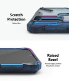 Galaxy M30S / M21 Case | Fusion-X - Blue protective phone case showing raised lips for camera and screen scratch protection.