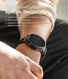 Forerunner 965 | Bezel Styling & Band - A Garmin smartwatch on a wrist with text highlighting bezel and sensor compatibility.