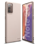 Galaxy Note 20 Case | Air-S - A matte beige phone case shown from the back and front on a Galaxy Note 20 device.