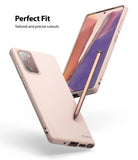 Galaxy Note 20 Case | Air-S - Pink Galaxy Note 20 phone in a slim case with a matching stylus pen and precise cutouts.