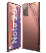 Galaxy Note 20 Case | Air - Rose gold transparent phone case on a Samsung Galaxy Note 20, showing front and back views.