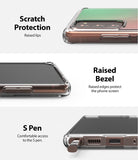 Galaxy Note 20 Case | Fusion Design - Close-ups showing raised lips for camera, screen protection, and S Pen access.