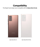 Galaxy Note 20 Case | Fusion Design - Comparison showing Galaxy Note 20 is compatible while Note 20 Ultra is not.