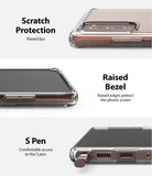 Galaxy Note 20 Case | Fusion Matte - Close-ups showing raised lips for camera, screen protection, and easy S Pen access.