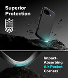 [Bundle] Google Pixel 10a Case | Onyx - Google Pixel 10a Case | Onyx - Black phone case with military-grade protection and air-pocket corners on rocky terrain.