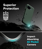 [Bundle] Google Pixel 10a Case | Onyx - Google Pixel 10a Case | Onyx - Onyx phone case showing military-grade drop protection and air-pocket corner technology.