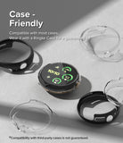 Google Pixel Watch 3 41mm Screen Protector | Dual Easy Film (3P) - Google Pixel Watch 3 41mm Screen Protector - Smartwatch with screen film being applied, surrounded by various cases.