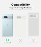 Google Pixel 7a Screen Protector | Dual Easy Film [2P] - Google Pixel 7a Screen Protector - Compatibility chart showing Pixel 7a is supported while Pixel 7 and 7 Pro are not.